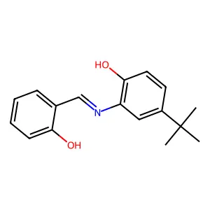 (6E)-6-[(5-tert-butyl-2-hydroxyanilino)methylidene]cyclohexa-2,4-dien-1-one structure