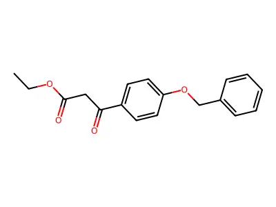 Ethyl 3-(4-(benzyloxy)phenyl)-3-oxopropanoate structure