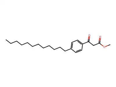 Methyl 4-dodecylbenzoylacetate structure