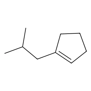 Cyclopentene, 1-(2-methylpropyl)- structure