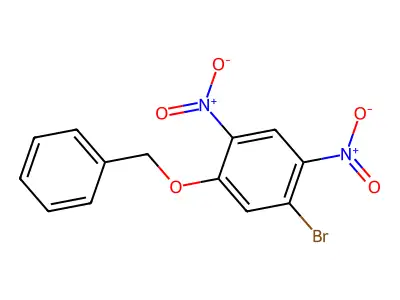 Benzyl 5-bromo-2,4-dinitrophenyl ether structure