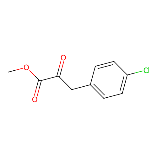 Methyl 3-(4-chlorophenyl)-2-oxopropanoate structure