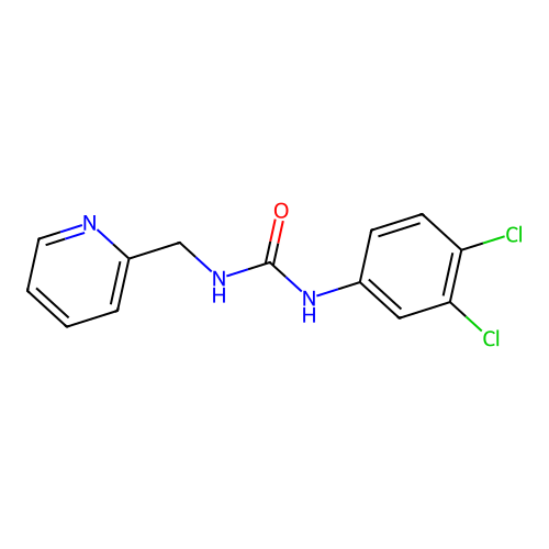 N-(3,4-dichlorophenyl)-N'-(2-pyridinylmethyl)urea structure
