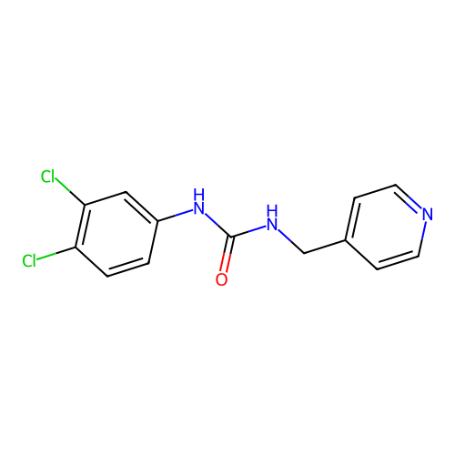 N-(3,4-dichlorophenyl)-N'-(4-pyridinylmethyl)urea structure