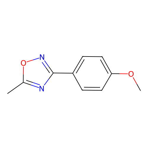 3-(4-Methoxyphenyl)-5-methyl-1,2,4-oxadiazole structure