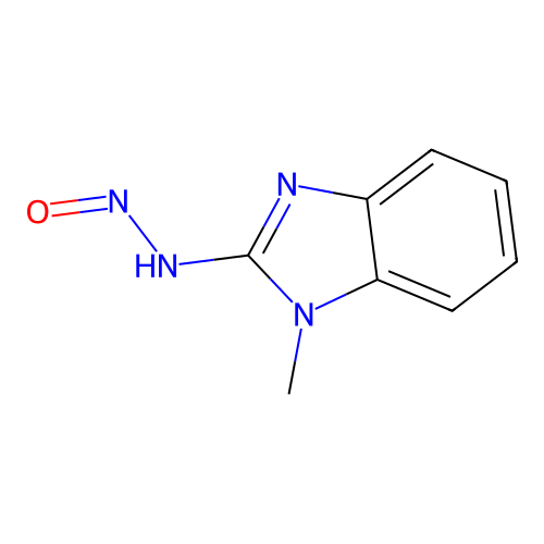 (1-Methylbenzimidazol-2-yl)nitrosoamine structure