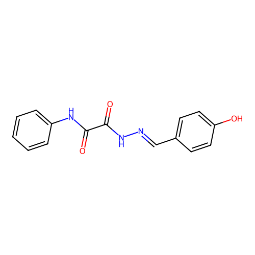 N'-[(4-hydroxyphenyl)methylideneamino]-N-phenyloxamide structure