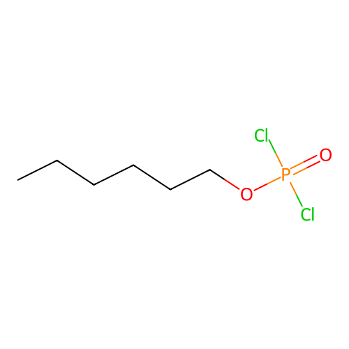 Phosphorodichloridic acid, hexyl ester structure