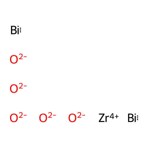 Dibismuth zirconium pentaoxide structure