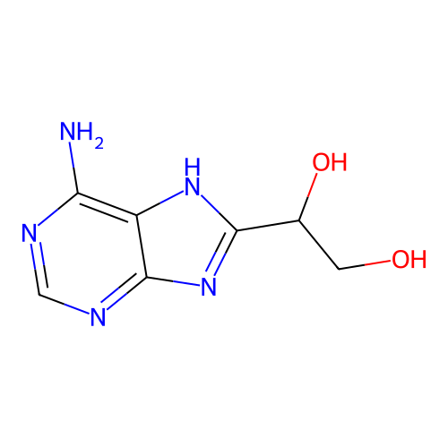 8-[1,2-Dihydroxethyl]adenine structure