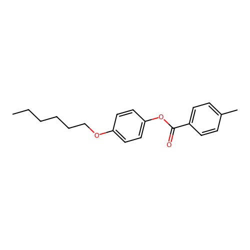 (4-Hexoxyphenyl) 4-methylbenzoate structure