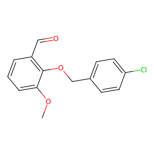 2-[(4-Chlorophenyl)methoxy]-3-methoxybenzaldehyde structure