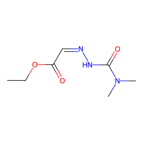 ethyl (2Z)-2-(dimethylcarbamoylhydrazinylidene)acetate structure