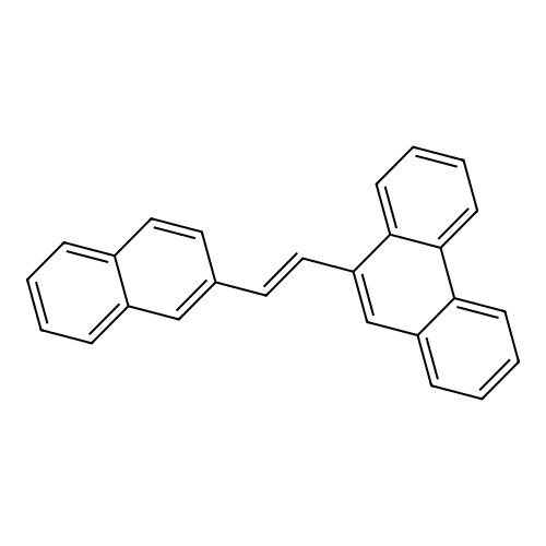 9-[2-(2-Naphthyl)vinyl]phenanthrene structure