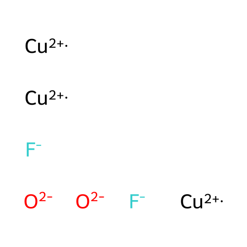 Copper fluoride oxide structure