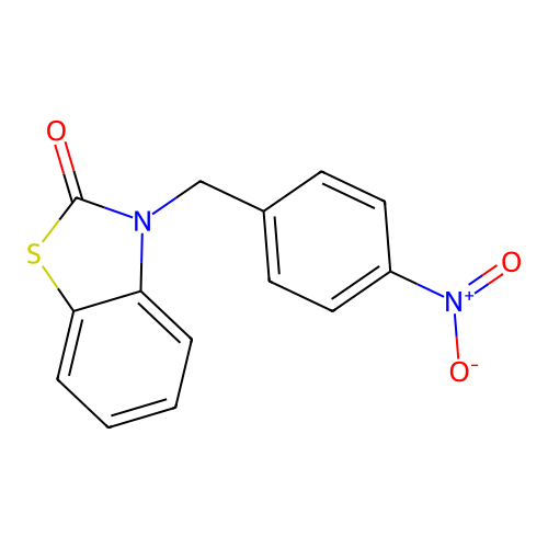 3-[(4-Nitrophenyl)methyl]-1,3-benzothiazol-2-one structure