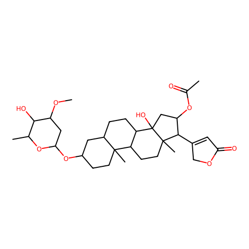 Oleandrin [M+H]+ structure