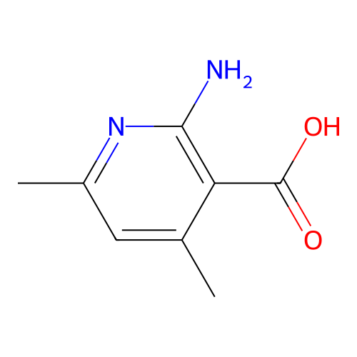 2-Amino-4,6-dimethylnicotinic acid structure