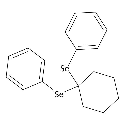 [[1-(Phenylselanyl)cyclohexyl]selanyl]benzene structure