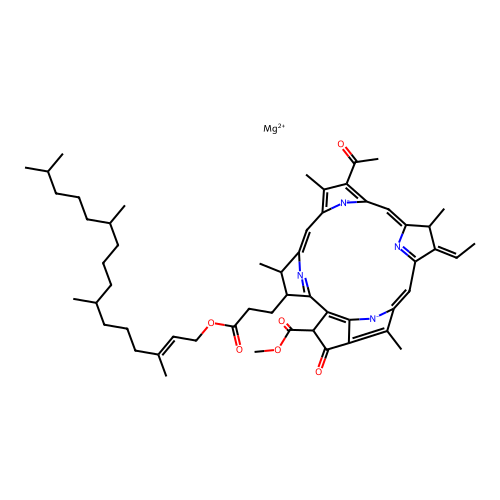Bacteriochlorophyll B structure