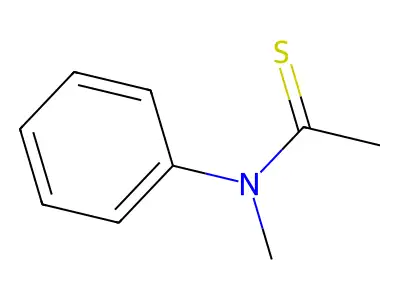 N-methyl-N-phenylethanethioamide structure