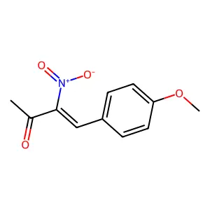 (3E)-4-(4-methoxyphenyl)-3-nitrobut-3-en-2-one structure