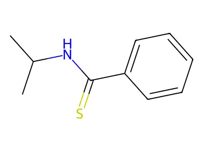 Benzenecarbothioamide, N-(1-methylethyl)- structure