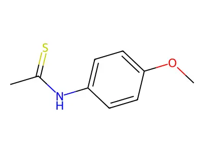 Ethanethioamide, N-(4-methoxyphenyl)- structure