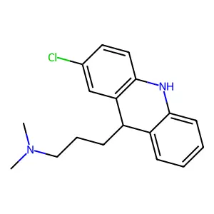 2-Chloro-9,10-dihydro-N,N-dimethyl-9-acridinepropanamine structure