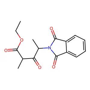 Ethyl 4-(1,3-dioxoisoindol-2-YL)-2-methyl-3-oxo-pentanoate structure