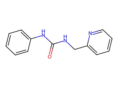 1-Phenyl-3-(pyridin-2-ylmethyl)urea structure