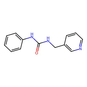 1-Phenyl-3-(3-pyridylmethyl)urea structure