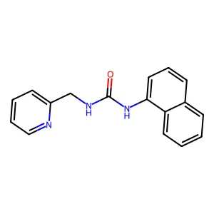 1-Naphthalen-1-yl-3-(pyridin-2-ylmethyl)urea structure