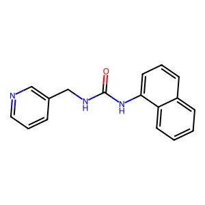 1-(Naphthalen-1-yl)-3-(pyridin-3-ylmethyl)urea structure