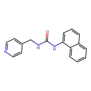 1-Naphthalen-1-yl-3-(pyridin-4-ylmethyl)urea structure