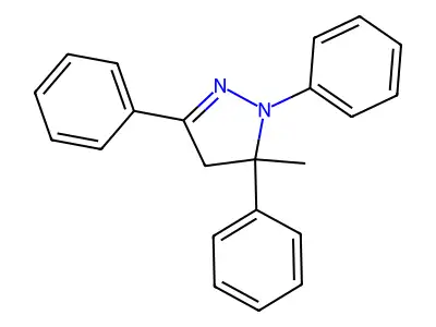 5-Methyl-1,3,5-triphenyl-2-pyrazoline structure