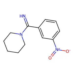 (3-Nitrophenyl)-piperidin-1-ylmethanimine structure