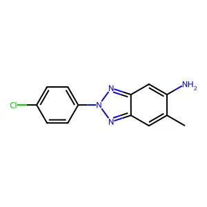 2-(4-chlorophenyl)-6-methyl-2H-1,2,3-benzotriazol-5-amine structure