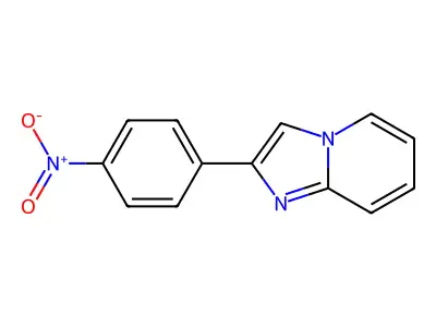 2-(4-Nitrophenyl)imidazo(1,2-a)pyridine structure