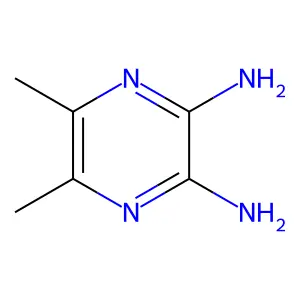5,6-Dimethylpyrazine-2,3-diamine structure