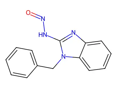 N-(1-benzylbenzimidazol-2-yl)nitrous amide structure