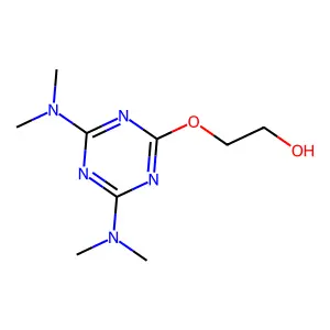 2-[[4,6-Bis(dimethylamino)-1,3,5-triazin-2-yl]oxy]ethanol structure