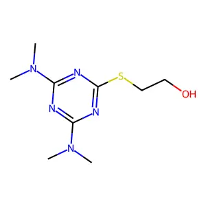 2-[[4,6-Bis(dimethylamino)-1,3,5-triazin-2-yl]sulfanyl]ethanol structure