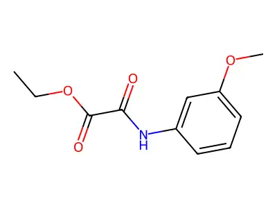 Ethyl [(3-methoxyphenyl)amino](oxo)acetate structure
