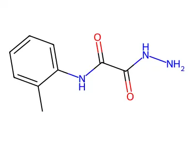 2-hydrazino-N-(2-methylphenyl)-2-oxoacetamide structure