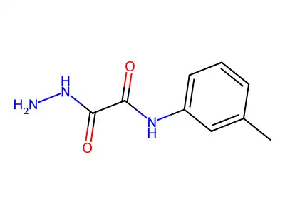 2-hydrazino-N-(3-methylphenyl)-2-oxoacetamide structure