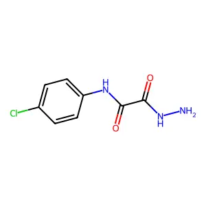 N-(4-chlorophenyl)-2-hydrazino-2-oxoacetamide structure