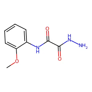 2-((2-Methoxyphenyl)amino)-2-oxoacetic acid hydrazide structure