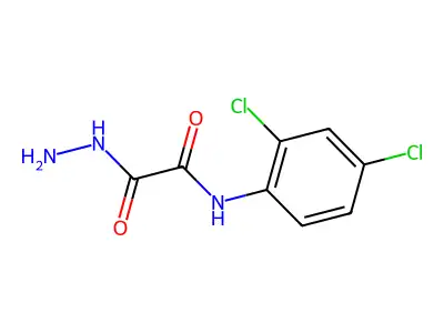 N-(2,4-dichlorophenyl)-2-hydrazino-2-oxoacetamide structure