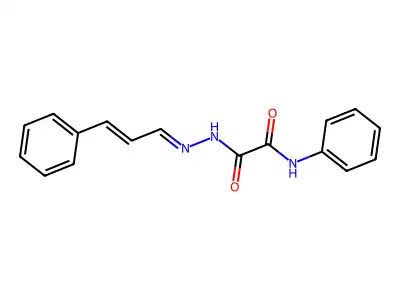 N'-(cinnamylideneamino)-N-phenyloxamide structure